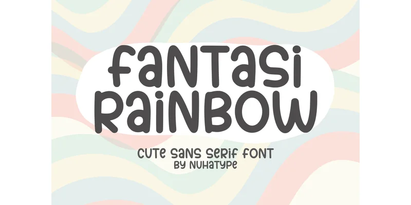 Fantasi Rainbow Font by Nuhatype — Sans Serif Font