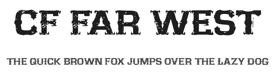 CF Far West by Cloutierfontes — Decorative Font
