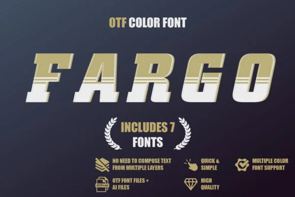 Fargo by pixnugget — Color Fonts Font