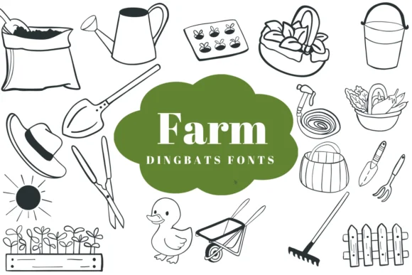 Farm by Suphitchaya — Dingbats Font