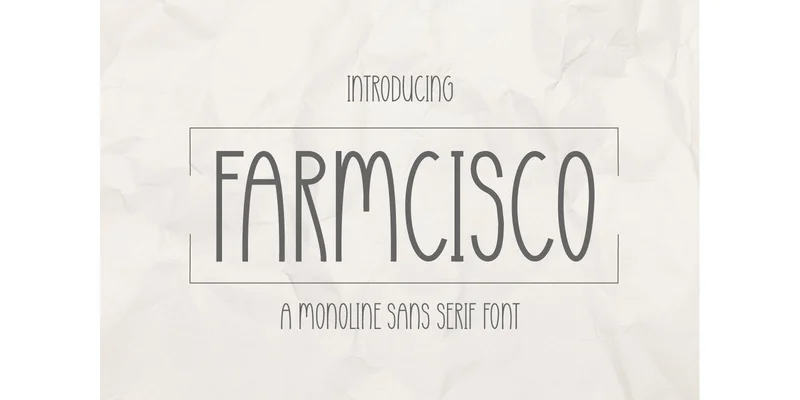 Farmcisco Font by CraftedType Studio — Sans Serif Font