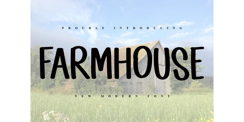 Farmhouse Font by ABBAsalam — Sans Serif Font