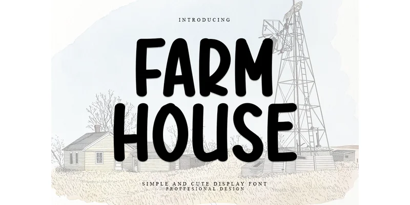 Farmhouse Font by PAYJHOshop — Sans Serif Font