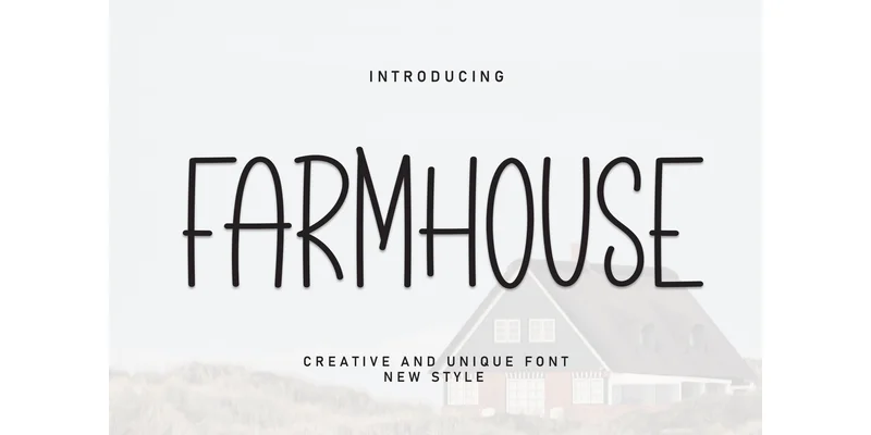 Farmhouse Font by william jhordy — Sans Serif Font