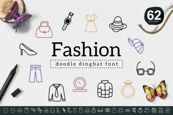 Fashion by YandiDesigns — Dingbats Font