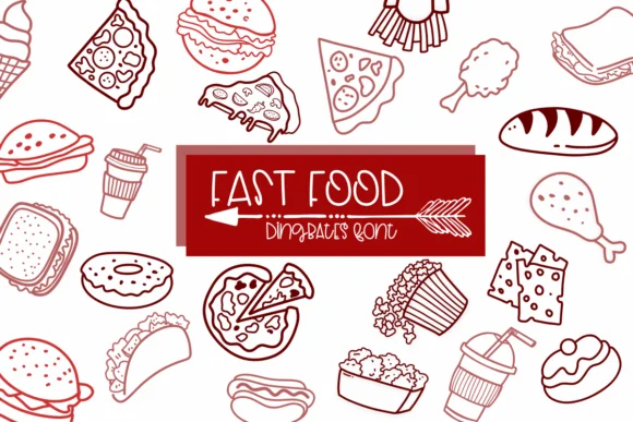 Fast Food by Sirinart — Dingbats Font