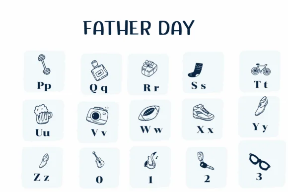Father Day by Ketsarin — Dingbats Font — thumbnail 3