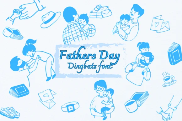 Fathers Day by Nongyao — Dingbats Font
