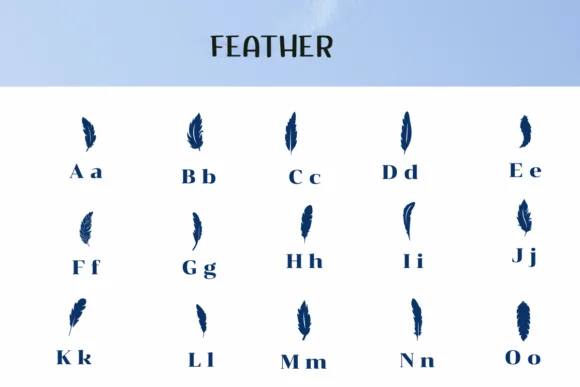 Feather by Ketsarin — Dingbats Font — thumbnail 2