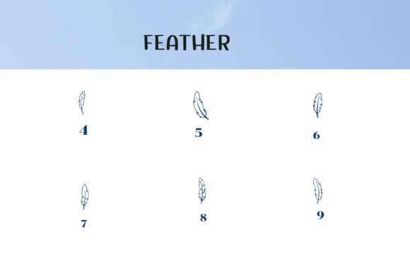 Feather by Ketsarin — Dingbats Font — thumbnail 4