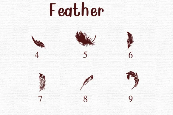 Feather by Nongyao — Dingbats Font — thumbnail 4