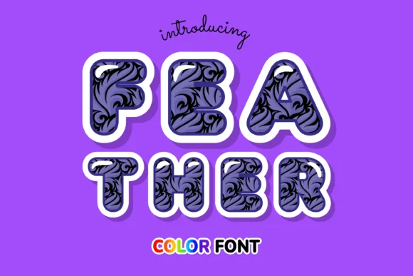 Feather by JUSTTYPE — Color Fonts Font