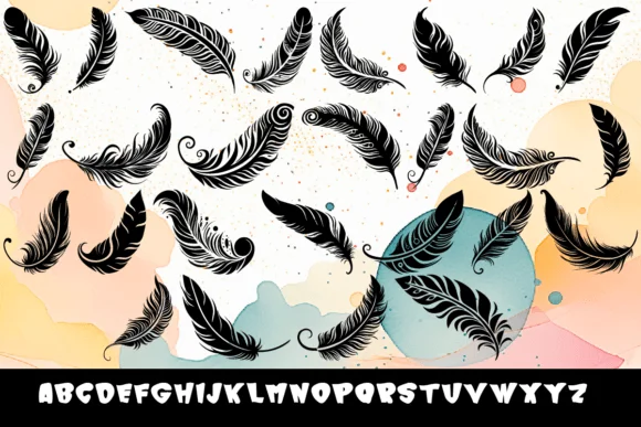 Feather Hug by MOMAT THIRTYONE — Dingbats Font — thumbnail 2