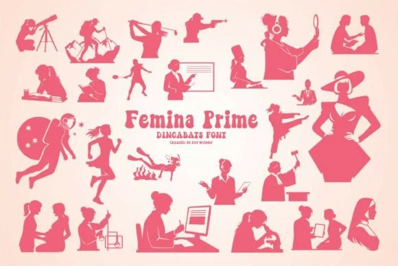Femina Prime by edywiyonopp — Dingbats Font