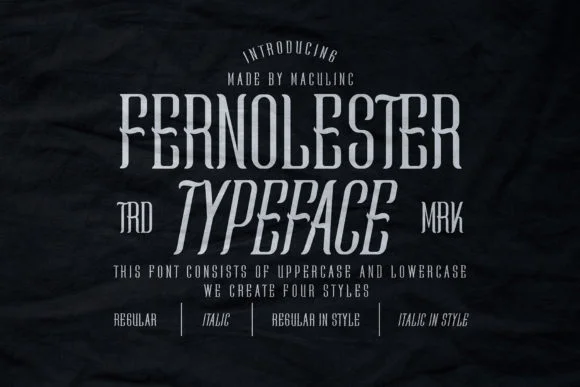 Fernolester by maculinc — Slab Serif Font