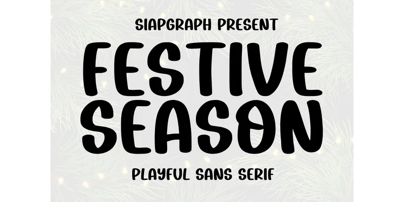 Festive Season Font by SiapGraph — Sans Serif Font