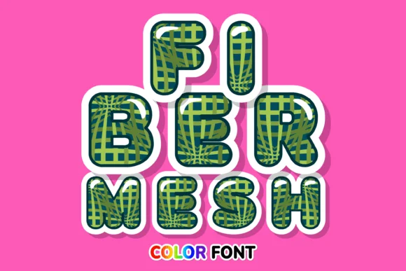 Fiber Mesh by JUSTTYPE — Color Fonts Font