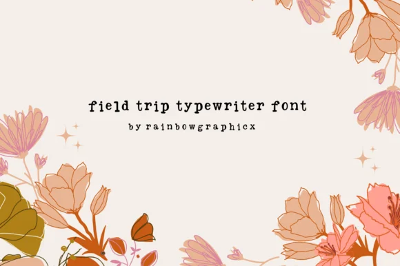 Field Trip Typewriter by RainbowGraphicx — Slab Serif Font