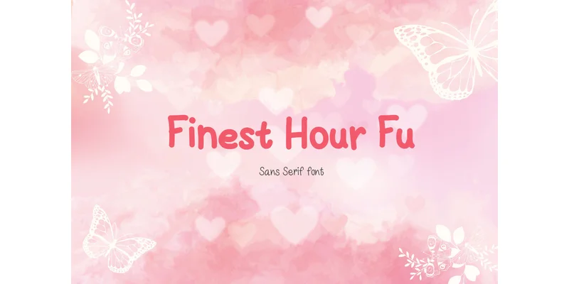 Finest Hour Fu Font by TanoiCartoonist — Sans Serif Font