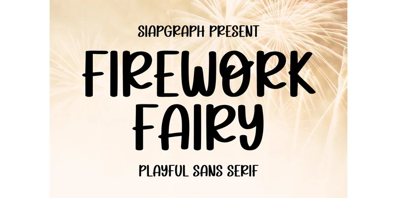 Firework Fairy Font by SiapGraph — Sans Serif Font