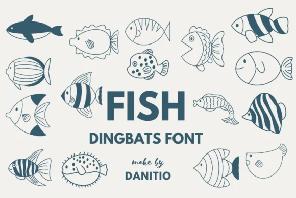 Fish by danita.kukkai — Dingbats Font