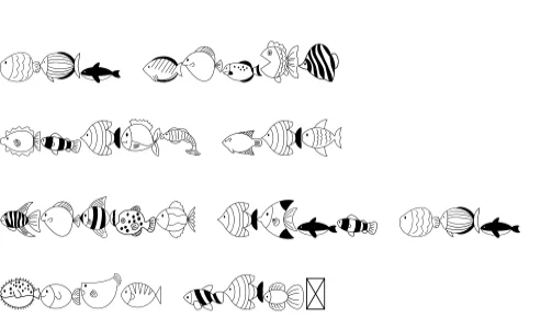 Fish by danita.kukkai — Dingbats Font — thumbnail 7