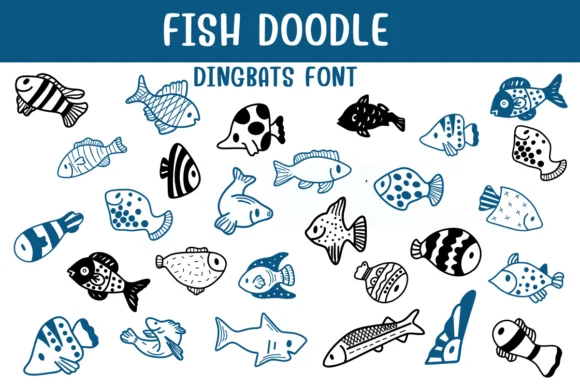 Fish Doodle by Sontaya — Dingbats Font