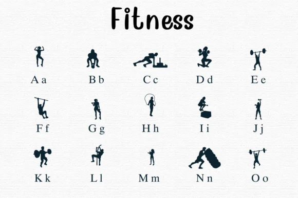 Fitness by Nongyao — Dingbats Font — thumbnail 2