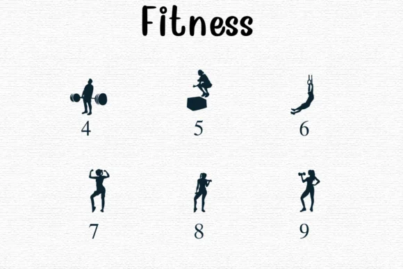 Fitness by Nongyao — Dingbats Font — thumbnail 4