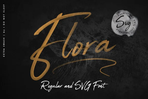 Flora by I Do Not Sleep — Color Fonts Font