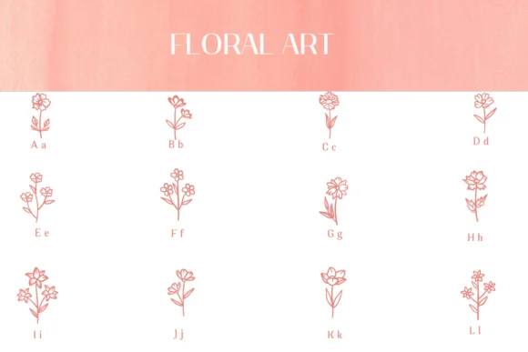 Floral Art by Heartcraft Atelier — Dingbats Font — thumbnail 2