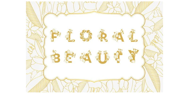 Floral Beauty Font by Art Hub by Art Hub — Decorative Font