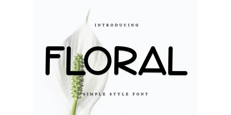Floral Font by PAYJHOshop — Sans Serif Font