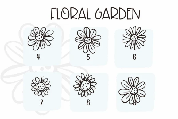 Floral Garden by Sirinart — Dingbats Font — thumbnail 4