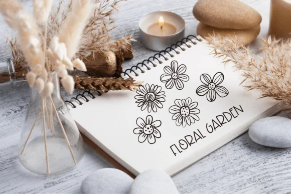 Floral Garden by Sirinart — Dingbats Font — thumbnail 6