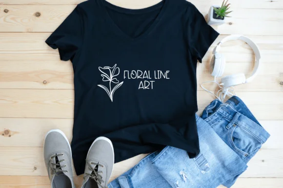 Floral Line Art by Sirinart — Dingbats Font — thumbnail 6