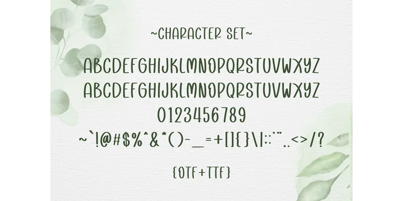 Floral Nature Font by SiapGraph — Sans Serif Font — thumbnail 3