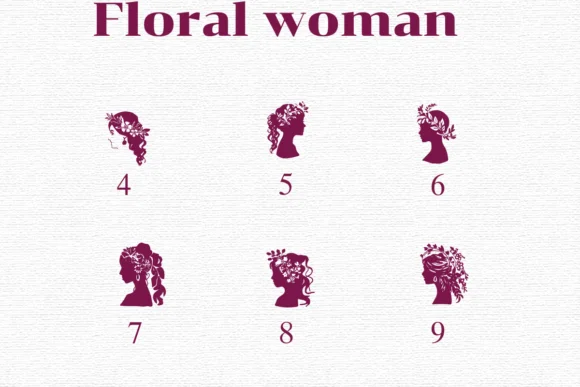 Floral Women by Nongyao — Dingbats Font — thumbnail 4