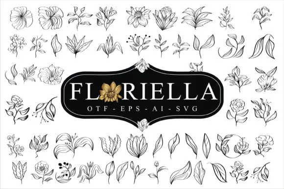 Floriella by edywiyonopp — Dingbats Font