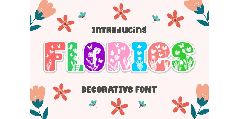 Flories Font by Dreamink (7ntypes) by Dreamink (7ntypes) — Decorative Font