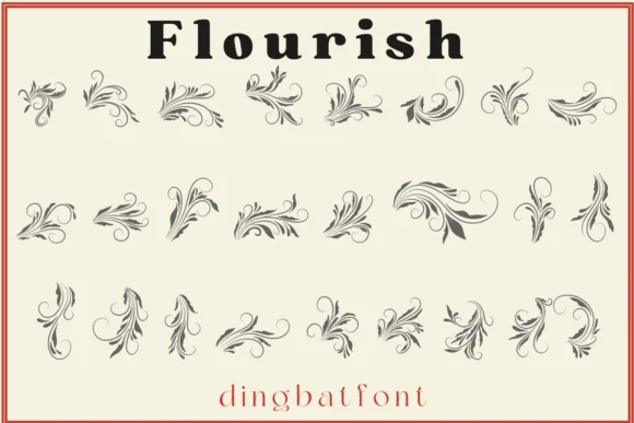 Flourish by Sakti Avellin β Dingbats Font