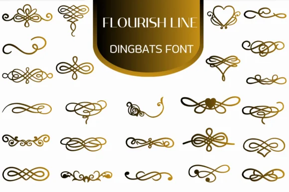 Flourish Line by Heartcraft Atelier — Dingbats Font