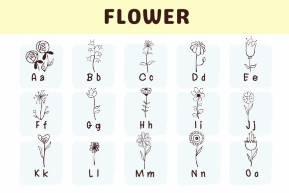 Flower by Sirinart — Dingbats Font — thumbnail 2