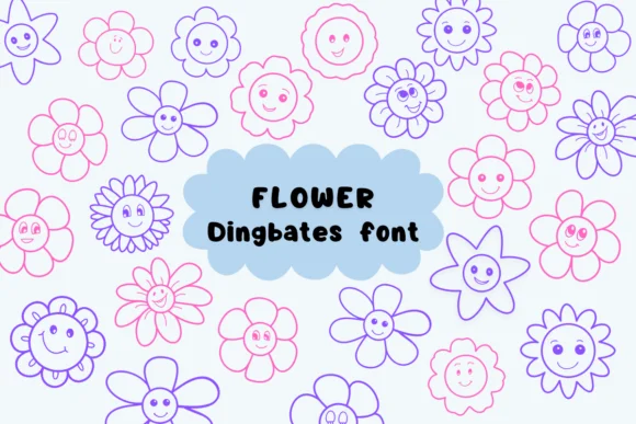Flower by Natchuta — Dingbats Font
