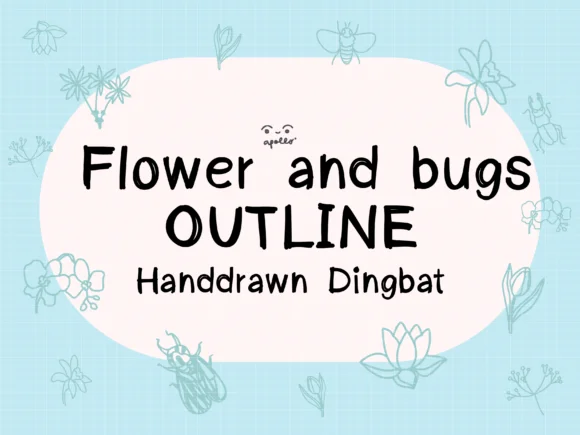 Flower and Bugs by Apollo no.64 — Dingbats Font