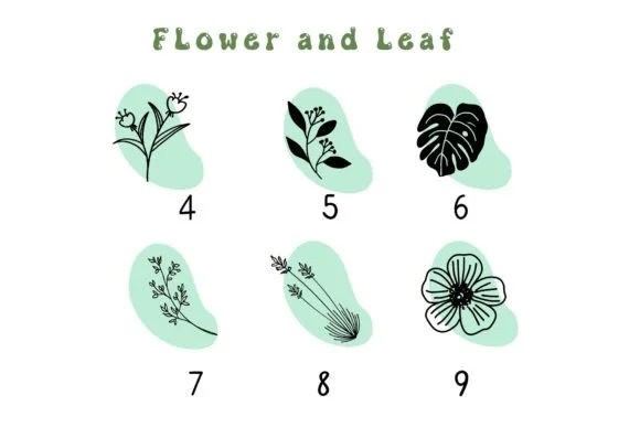 Flower and Leaf Doodle by Pui Art — Dingbats Font — thumbnail 4