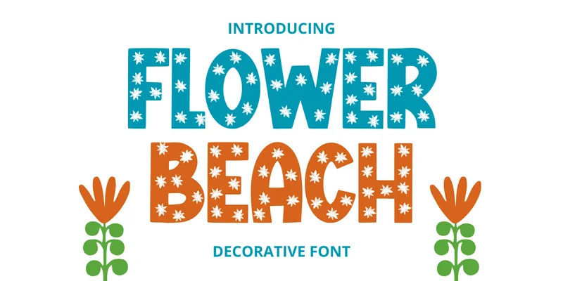 Flower Beach Font by Minimalist Eyes by Minimalist Eyes — Decorative Font