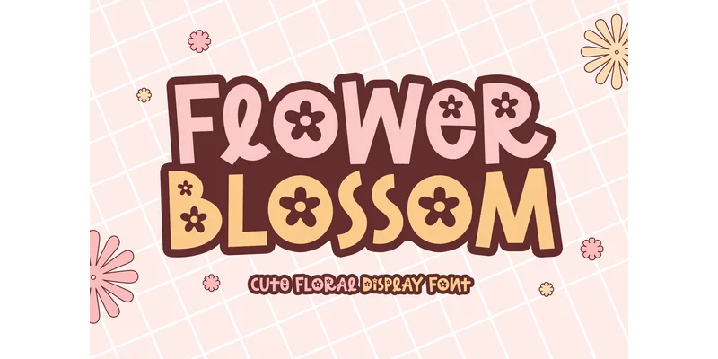 Flower Blossom Font by airotype by airotype — Decorative Font