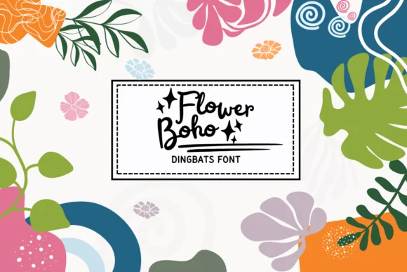 Flower Boho by PraewDesigns — Dingbats Font