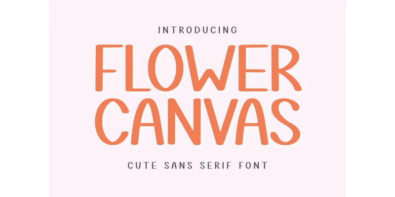 Flower Canvas Font by Letterayu — Sans Serif Font